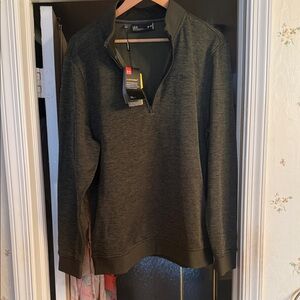 Under Armour Men's Olive Zip-Up Sweater